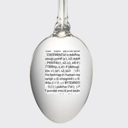 code on a silver teaspoon 