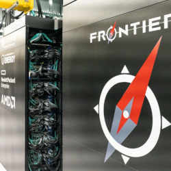 The Frontier supercomputer at the Oak Ridge National Laboratory in Tennessee.