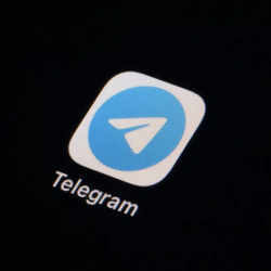 The Telegram icon.