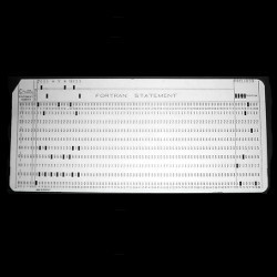 80-column Fortran punch card