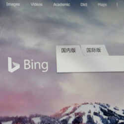 A Bing page with Chinese links.