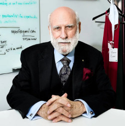 Google's Vinton G. Cerf in his office in Reston, Va.