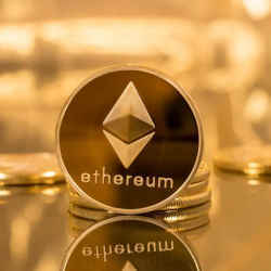 Ethereum coins.