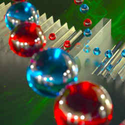 Artist's impression of a platform for linear mechanical quantum computing.