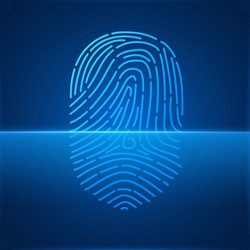 fingerprint scan, illustration