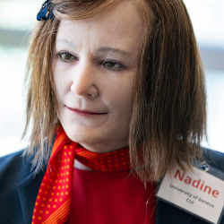 The humanoid robot Nadine.