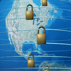 locks above an image of the continental United States