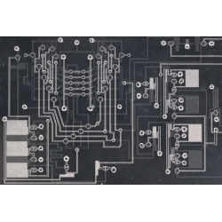 A computer chip made of glass and silicone, with channels that hold liquids.