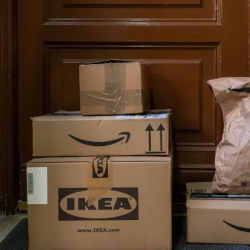 Packages left outside doors are increasingly targeted by porch pirates.