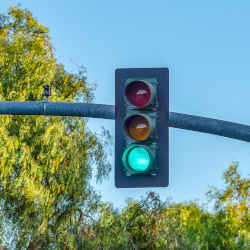 A traffic signal. 