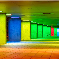 Rainbow Gallery Tunnel, Rotterdam, The Netherland