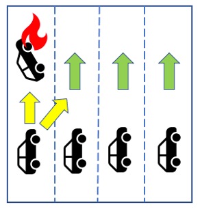 A diagram of a car accidentDescription automatically generated