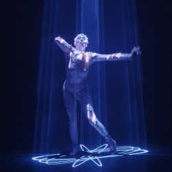 Spanish choreographer and dancer Muriel Romero performing in Embodied Machine.