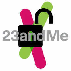 The 23andme logo, unlocked. 