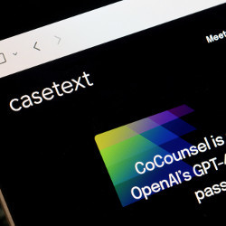 screenshot of Casetext's CoCounsel AI legal assistant