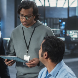 Indian workers in an office