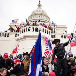 Trump supporters storm the U.S. Capitol following a rally with President Donald Trump on January 6, 2021 in Washington, D.C.