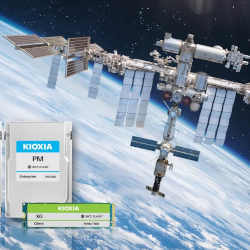 The International Space Station (right) and solid-state drives.