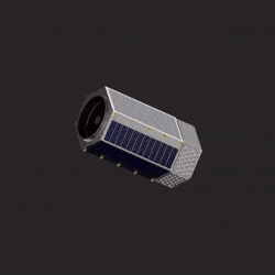 A rendering of the satellite that Albedo Space is currently developing.